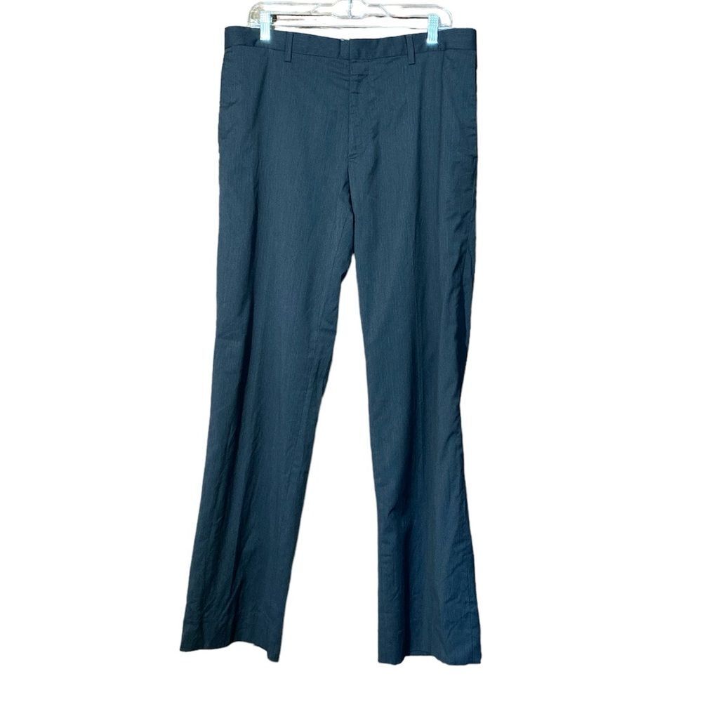 Men's Banana Republic Classic Fit Black Wool Trousers Size 34/32